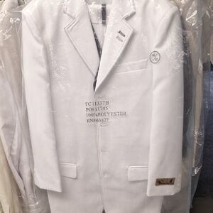 Boys White& Black 3 Piece Suit